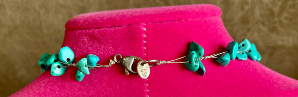 Lucas Lameth Sterling Silver Turquoise 3 Piece Set