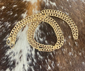 LV247 47" Thick Gold Crossbody Chain