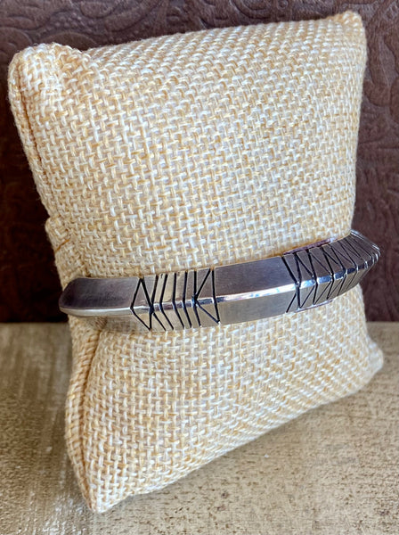 LT77 Silver Knife Cuff Bracelet