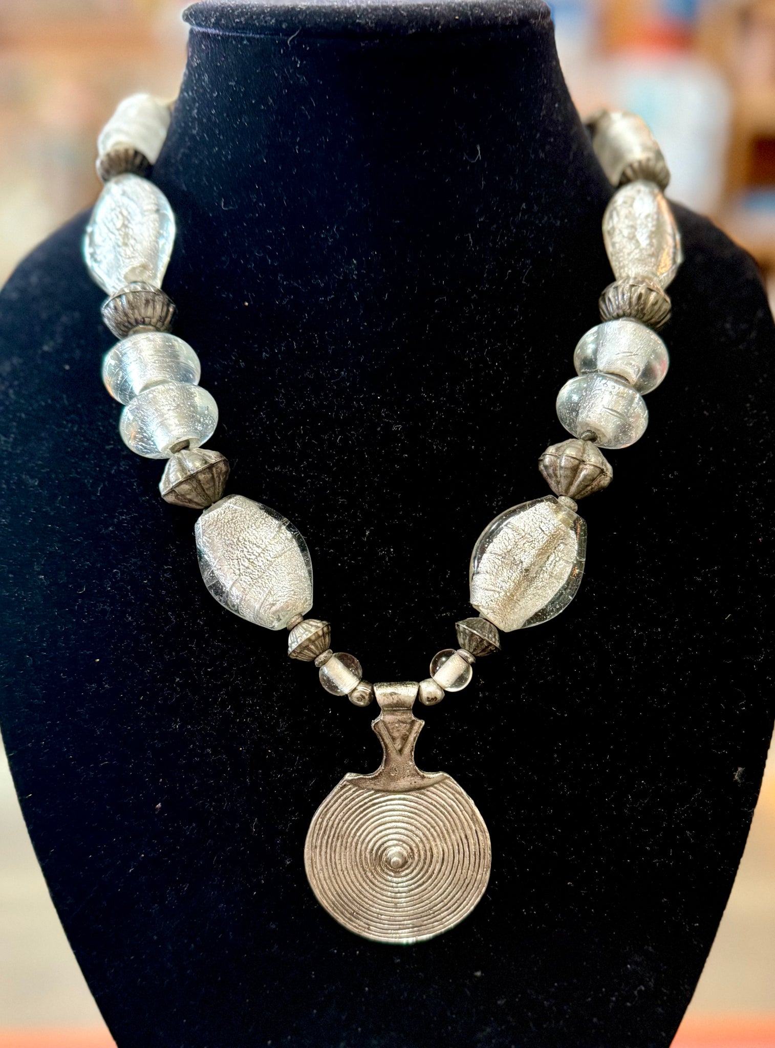 Chunky Artisan Glass Necklace