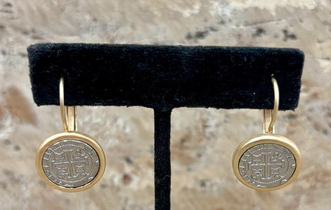 Gold Coin Earring