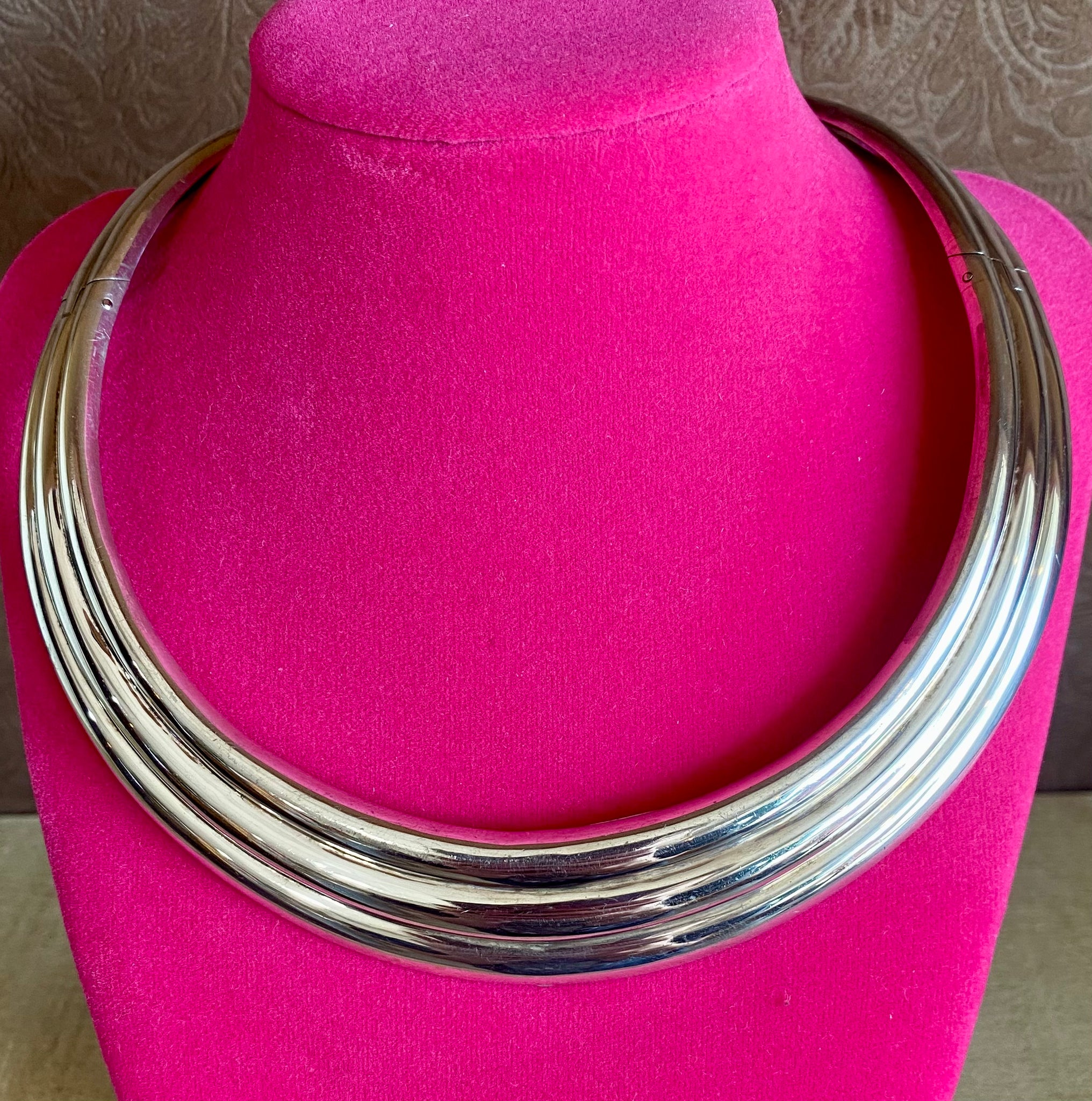 Sterling Silver Cuff Necklace