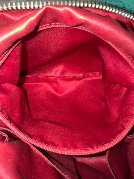 LV201- Coach black madison stitched with silver hardware