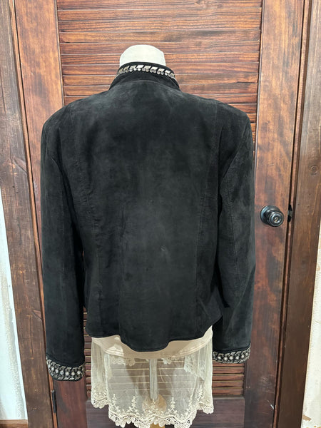 Used Black Suede Double D Ranch Jacket