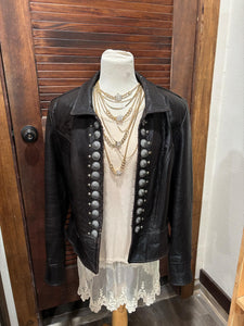 Used Leather Double D Ranch Jacket