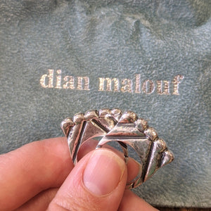 Dian Malouf Silver Stacker Rings (7 In Stock)