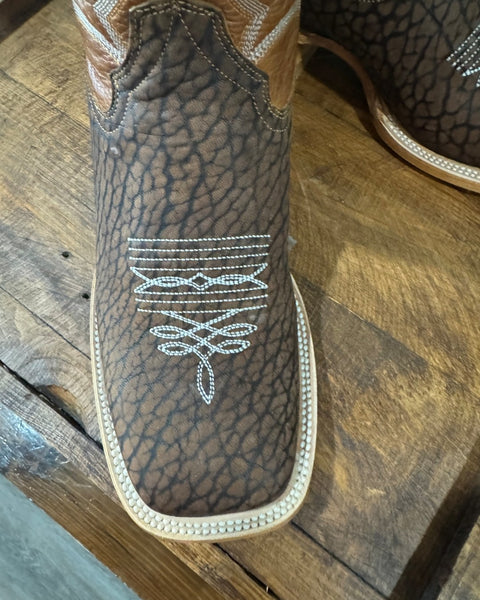 "Bullshipper" Bull Hide Boot- Mule Barn Boots