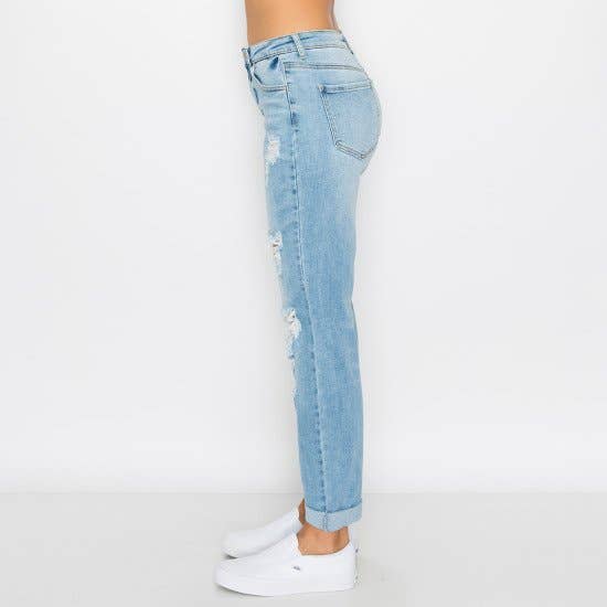"Not Your Boyfriends" Cuffed Jeans
