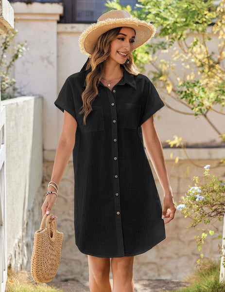 Around Town Button Down Dress