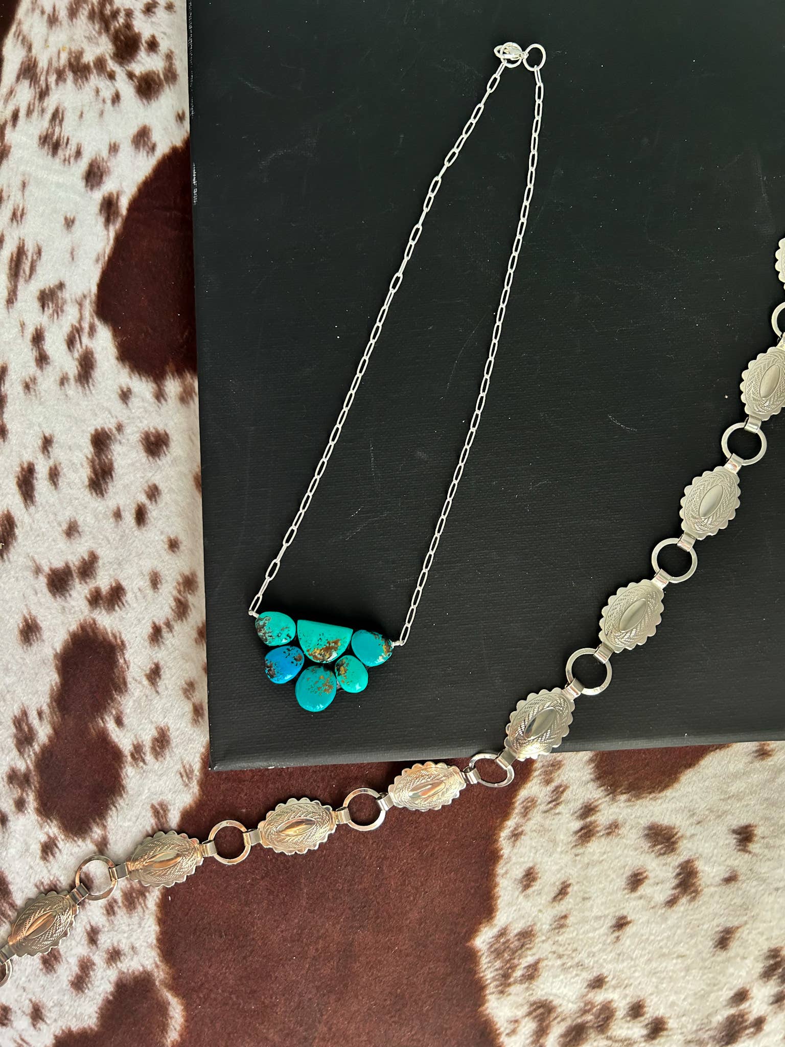 Turquoise necklace, turquoise jewelry, western necklace