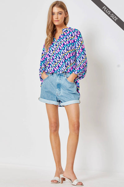 Oval Multi Color Top