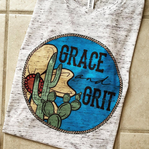 Grace and Grit Sunflower Tee 🌻💙🌵