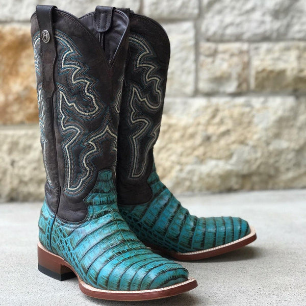 Ladies "Taryn" Turquoise Print Boots
