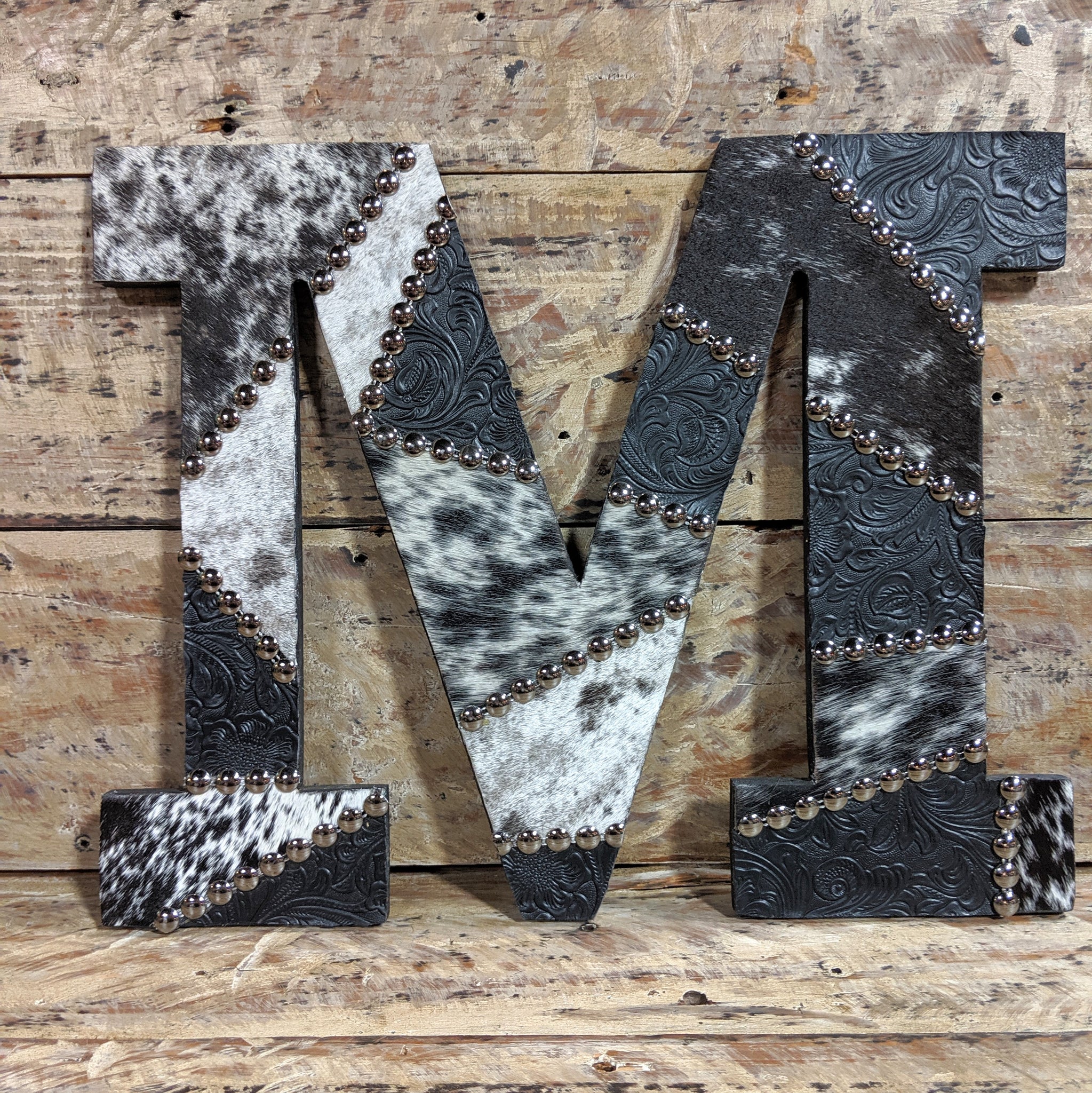 Cowhide Custom Letters 12"