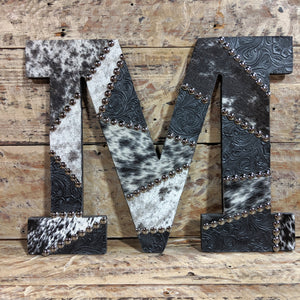 Cowhide Custom Letters 15"