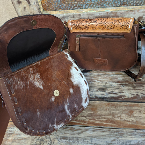 Sally Small Cowhide w/ Tooled Flap