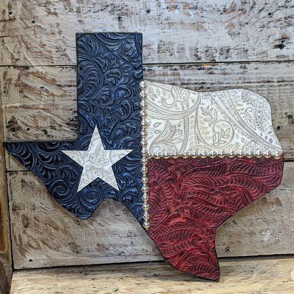 14" Embossed Texas Home Decor