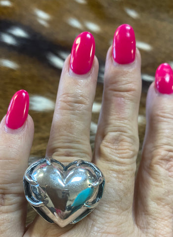 Dian Malouf Heart Antler Ring (7 In Stock)