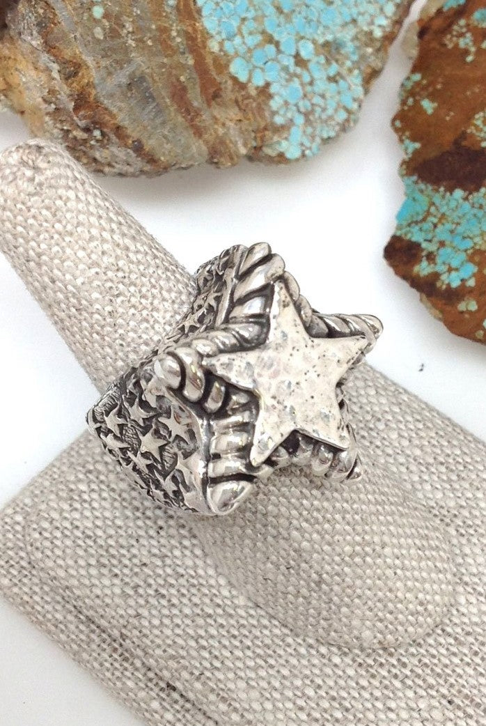 Dian Malouf Silver Star Ring (6-8 week production)