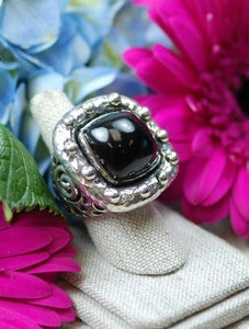 Dian Malouf Black Jade Pillow Ring (6-8 week production)