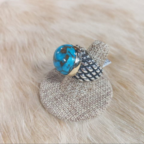Dian Malouf Abalone Dome Ring ( 7.5 In Stock)