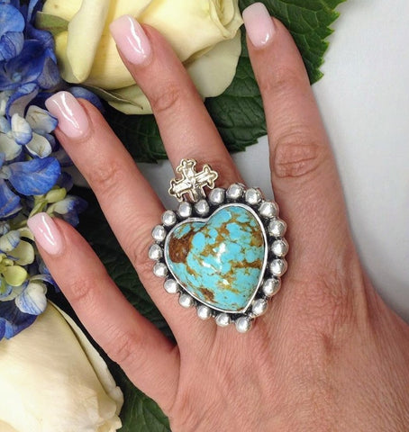 Dian Malouf Sacred Heart Ring (6-8 week production)